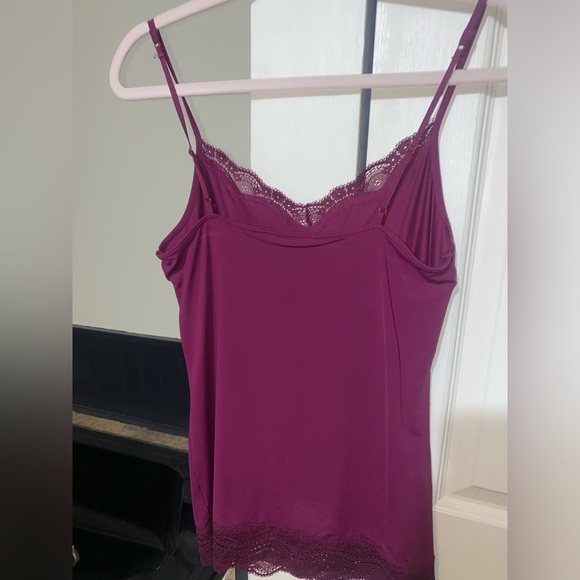 Y2K Purple Lace Top with Adjustable Straps | Size: M | Smart Set - Picture 3 of 4